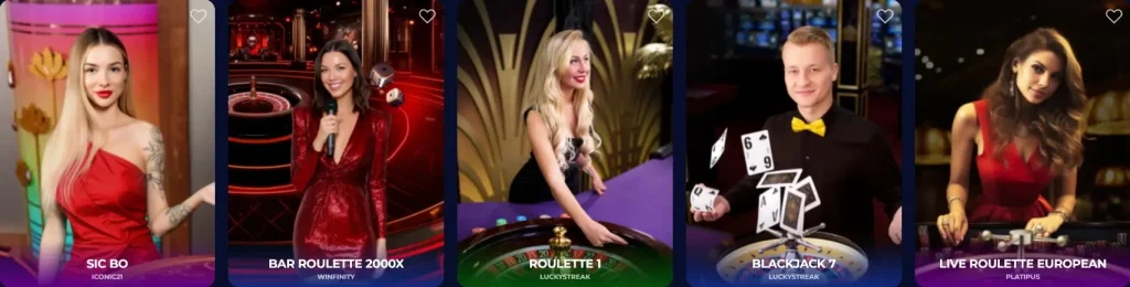Nine Casino giochi dal vivo